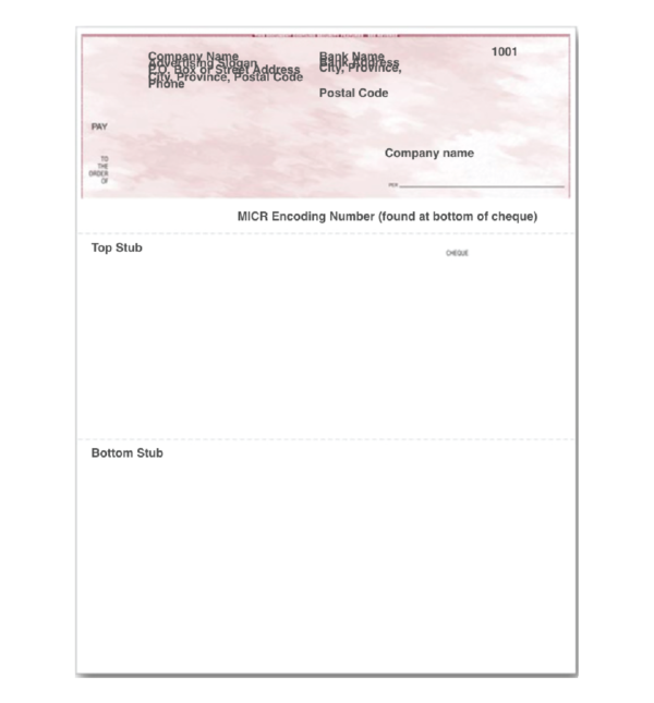 burgundy business cheques top laser